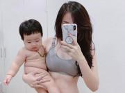 Bà bầu - Đăng ảnh sau sinh bế con vẹo xương sườn, hotmom Hà thành lại bị "soi" một chi tiết khác