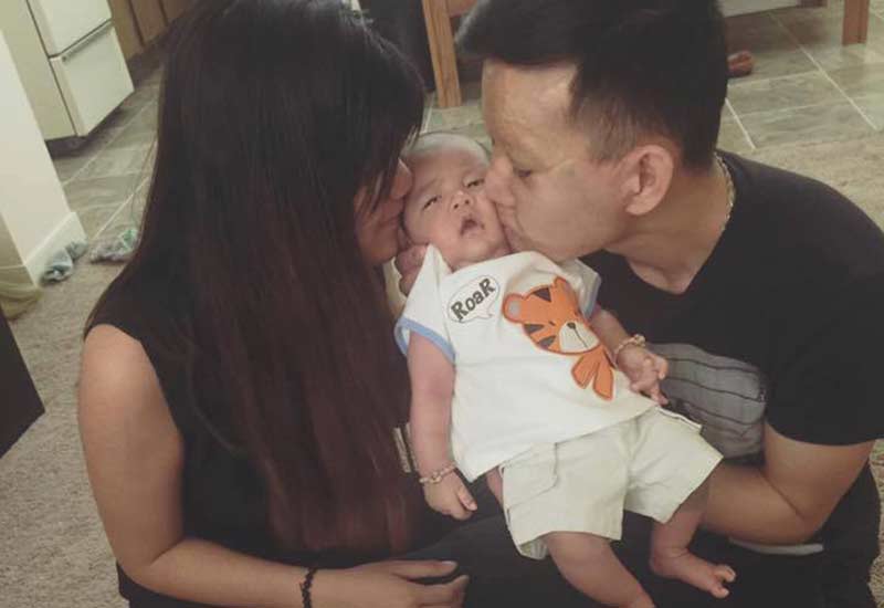 Năm 2016, Thu Hiền vượt cạn ở Canada. Cặp đôi hạnh phúc đón chào con trai đầu lòng, đặt tên là Jayden Nguyễn.
