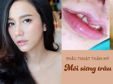 Môi tều là xưa quá xưa rồi, chị em bây giờ đổ xô tu sửa môi thành hình... sừng trâu