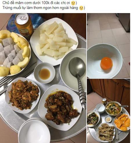 ba me khoe mam com duoi 100 nghin, tuong kho ai ngo nga ngua truoc tai dam cua chi em - 1