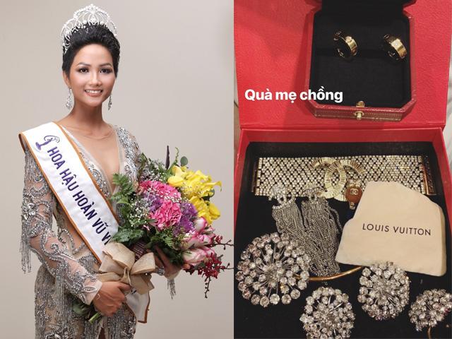 khoe duoc "me chong" tang trang suc, h'hen khien fan tu hoi co lay chong hoi nao? - 1