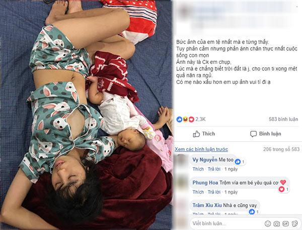 me dang anh con mon so se, ao cho bu chua kip cai gay “bao”, anh doi thuong khac 100% - 1