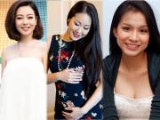 Làm đẹp - Chị em cứ lo không được trang điểm khi mang bầu, Thùy Lâm và các Hoa hậu này thì khác!