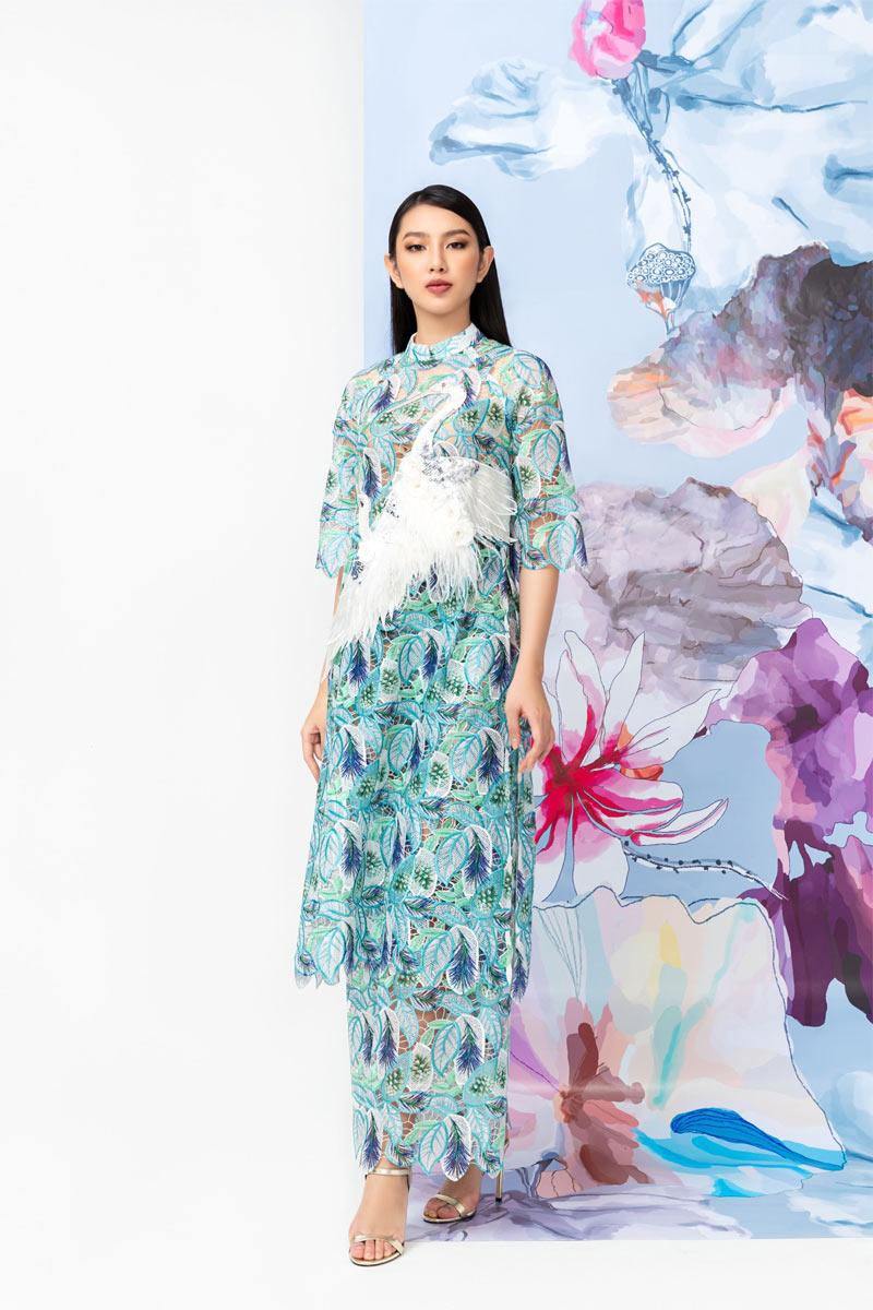 Hậu Miss International, Thuỳ Tiên :chơi lớnamp;#34; với áo dài ren phối cùng... boots - 9