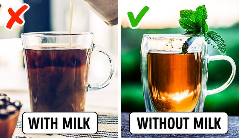 Uống trà có ảnh hưởng tích cực đến chức năng của hệ thống tim mạch. Tuy nhiên việc pha thêm sữa vào trà (ví dụ trà sữa) sẽ làm mất đi lợi ích này. Bởi các nhà khoa học phát hiện ra rằng casein - protein có trong sữa có thể loại bỏ công dụng của trà.
