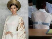 Thời trang - "Chân dài sexy nhất Việt Nam" mắc thảm họa nội y thường thấy với áo dài trắng