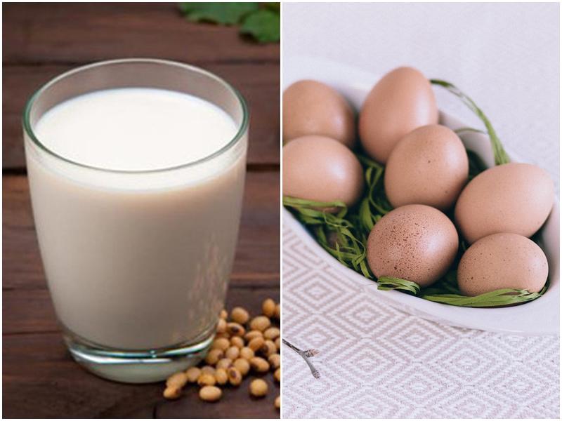 Buổi sáng, mọi người thường có thói quen ăn trứng kết hợp với uống sữa đậu nành mà không biết rằng, protein trong trứng sẽ kết hợp với trypsin trong sữa đậu nành, gây cản trở quá trình phân hủy và hấp thụ protein trong cơ thể.
