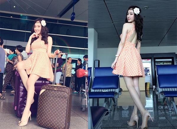 bo tay chuyen sao viet: len tham do duoc goi la my nhan, ra san bay bong hoa "tham hoa" - 1