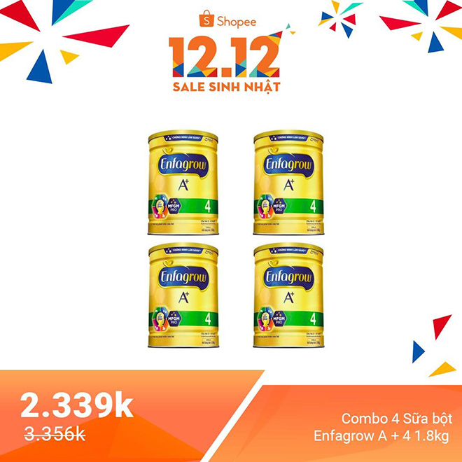 giam dam sua enfagrow a+4 1800g chi con 707.000d duy nhat tren shopee - 3