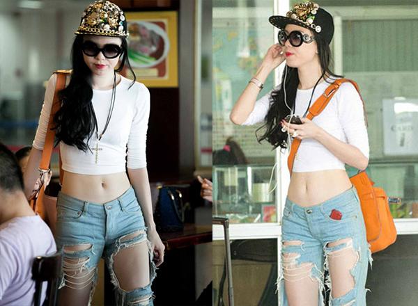 bo tay chuyen sao viet: len tham do duoc goi la my nhan, ra san bay bong hoa "tham hoa" - 11