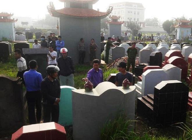 thong tin moi nhat vu gan tram bat huong o nghia trang bi dap pha trong dem - 2