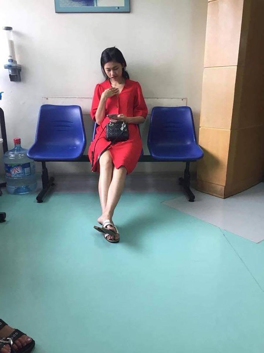 lo hinh anh duoc cho la a hau thanh tu di kham thai tai benh vien truoc ngay cuoi? - 1