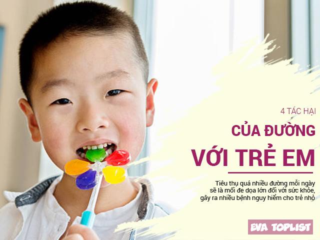 Cho trẻ ăn nhiều bánh kẹo, hẳn là các mẹ chưa biết tác hại nguy hiểm của đường