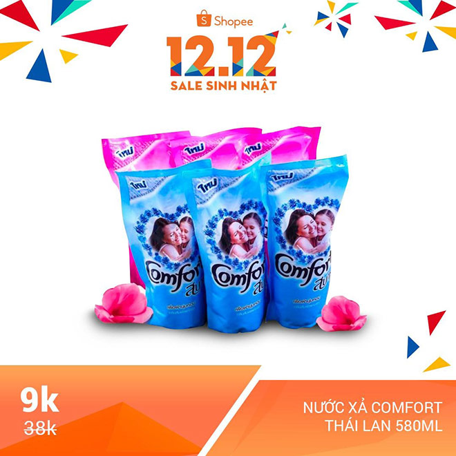 Nước xả Comfort Thái size khủng sale chỉ còn 9K duy nhất trên Shopee - 4
