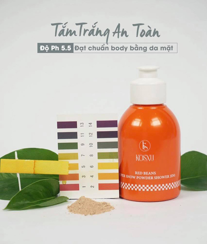 san pham tam trang kosxu dat chuan do ph 5.5 - 3