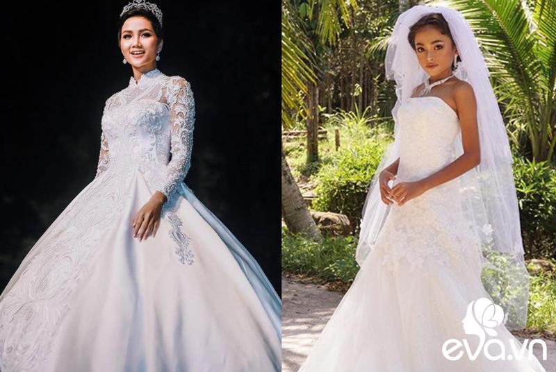 Khi hai chị em người ta diện váy cưới, thực sự bất phân thắng bại về độ xinh đẹp và cá tính. 
