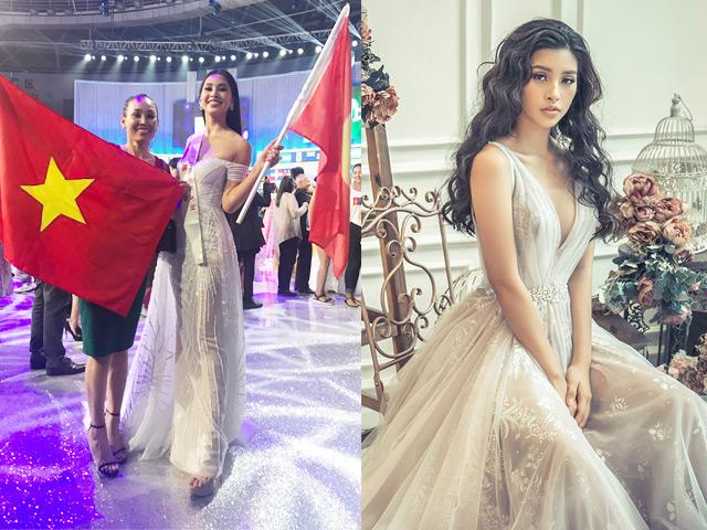Vừa vào Top 30 Miss World, Tiểu Vy diện váy xẻ ngực sâu hút khoe vòng một tuyệt mỹ