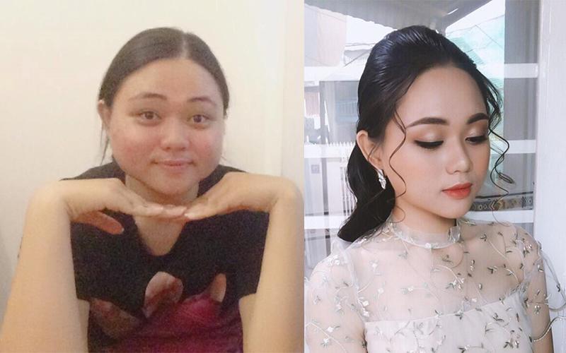 Nguyễn Yến Quỳnh Như từ gần 100 kg, cô giảm còn 60 kg sau hơn một năm.
