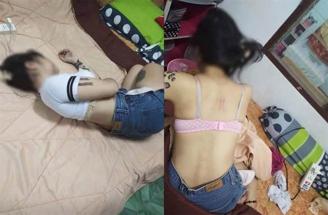 di choi dem bi len cho uong thuoc kich duc, co gai tre co <span class='marker'>hanh hao</span> dong dang so - 1