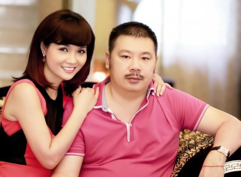 Diễn viên Mai Thu Huyền có ngoại hình rất xinh đẹp nhưng ông xã của cô thì không.

