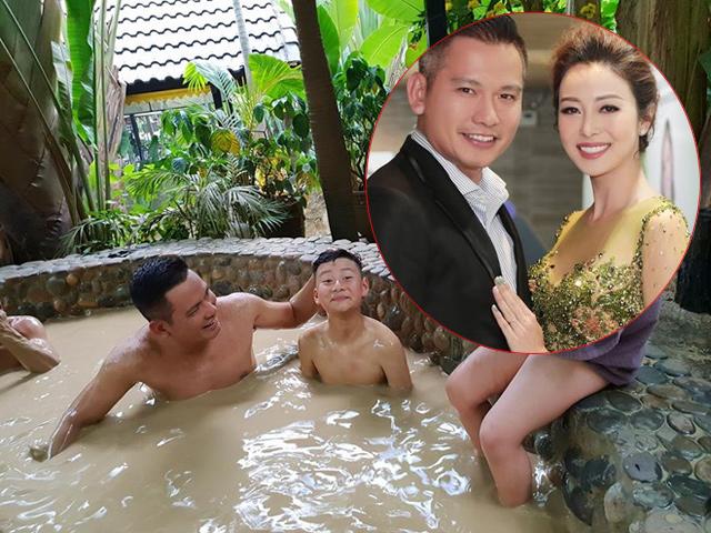 Jennifer Phạm bận chạy show, ít ai ngờ con trai riêng của cô được cha dượng chăm sóc thế này