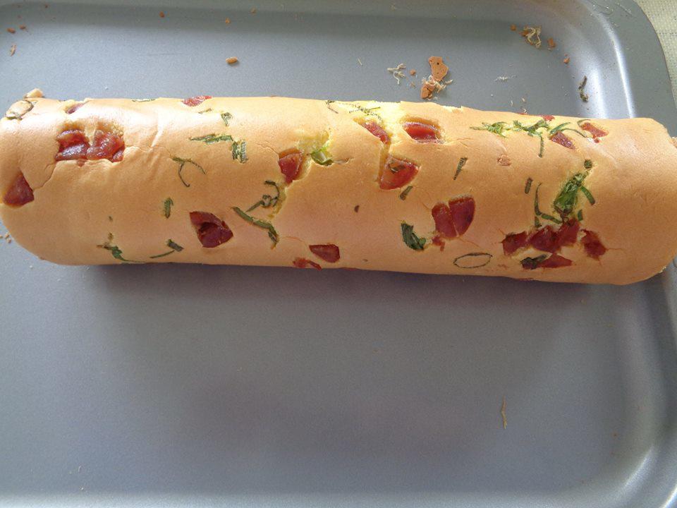 Bánh bông lan cuộn ruốc phủ trứng muối ngon mê - 11
