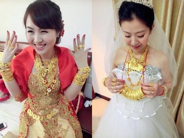 Lóa mắt với đám cưới tắm trong vàng của cô dâu xinh đẹp lấy chồng đại gia