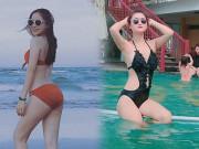 Thời trang - Bạn gái Quang Hải, Huy Hùng, Phan Văn Đức siêu "hot" với áo tắm