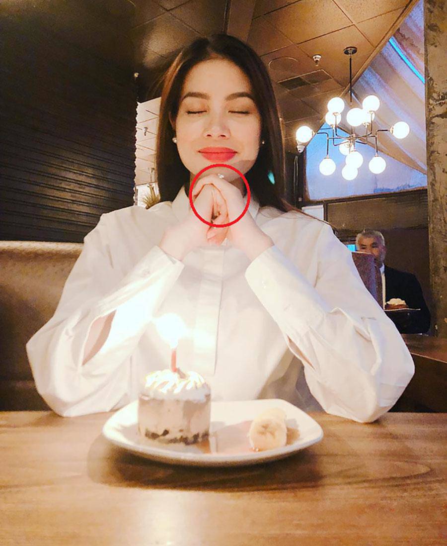 pham huong khoe mat tron xoe, than hinh mum mim giua tin don mang bau - 4