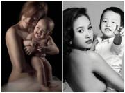 Làm mẹ - Bỏ qua những lời miệt thị, 8 sao nữ Việt chụp ảnh nude cùng con đẹp ngẩn ngơ