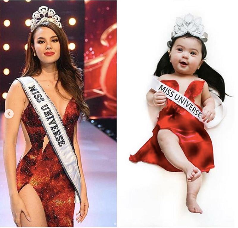 Nàng Hoa hậu nhí tên là Chandelle Meigh đang khiến cộng đồng mạng đứng ngồi không yên vì có màn cover chiếc váy lấy cảm hứng núi lửa của Tân Hoa hậu Hoàn vũ 2018 Catriona Gray cực đỉnh. 
