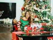 Giải trí - Noel 2018: Hồng Nhung nhắc đến chồng cũ, mẹ con Trương Ngọc Ánh "quậy" trong căn nhà mới