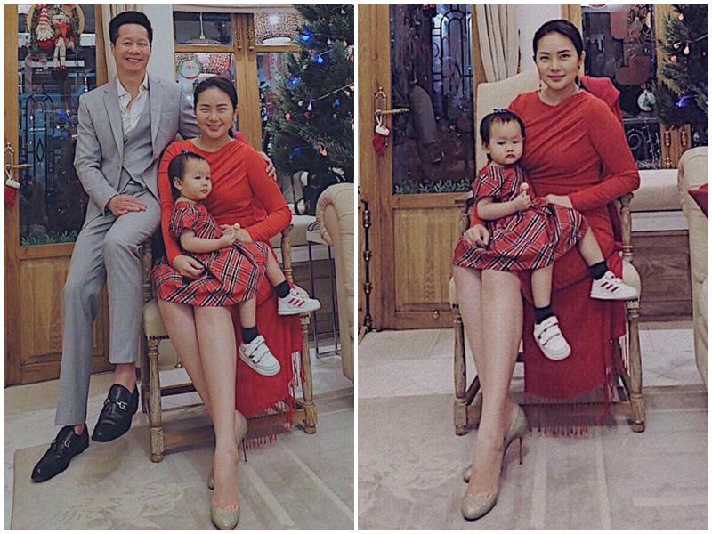Và kết quả là mới đây nhất, người đẹp Cà Mau đã tự hào khoe bộ ảnh Giáng sinh tuyệt đẹp của gia đình nhỏ. Có thể thấy Phan Như Thảo đã giảm cân đáng kể, khoe chân dài miên man.
