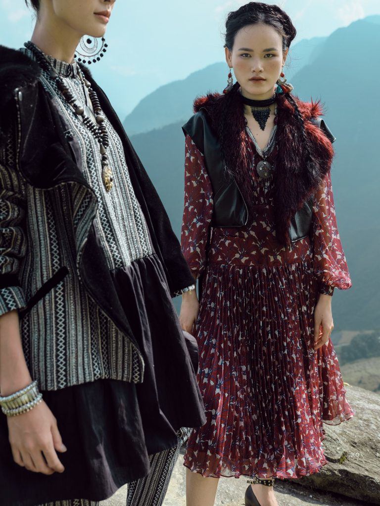 Tuyết Lan hóa “nàng thơ” trong bộ sưu tập mang cảm hứng vùng cao của Lê Thanh Hòa - 1