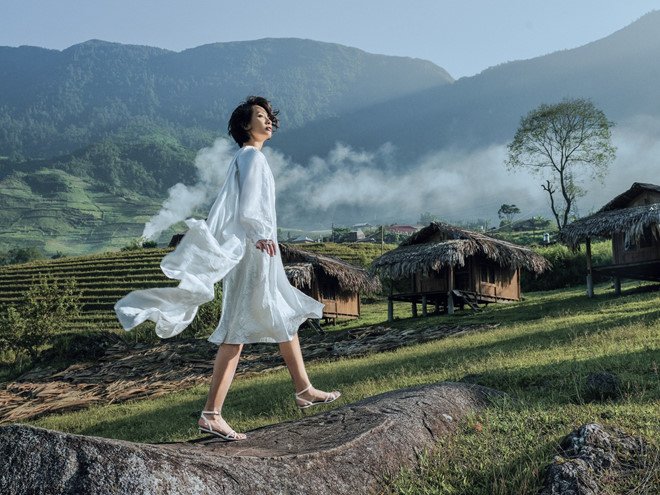 Tuyết Lan hóa “nàng thơ” trong bộ sưu tập mang cảm hứng vùng cao của Lê Thanh Hòa - 3