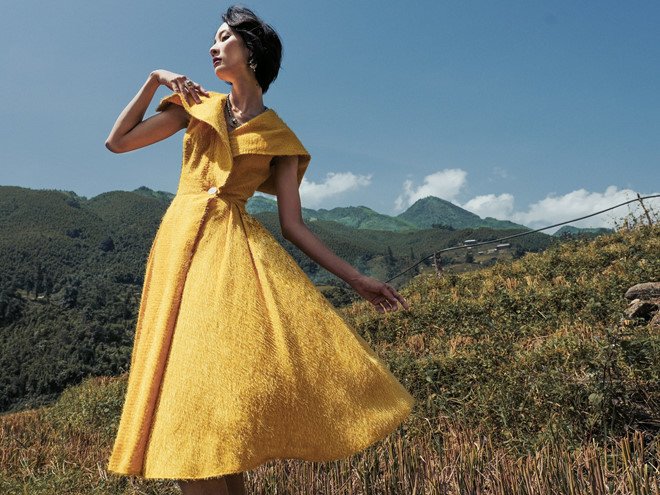 Tuyết Lan hóa “nàng thơ” trong bộ sưu tập mang cảm hứng vùng cao của Lê Thanh Hòa - 7