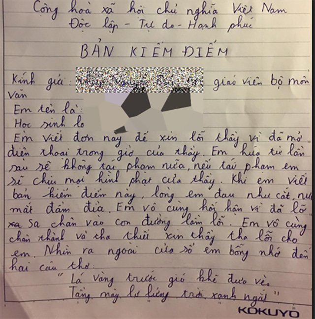 Những bản kiểm điểm bá đạo của học trò khiến dân tình cười chảy nước mắt