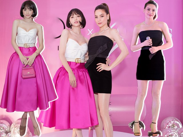 Khi bộ đôi cò hương đọ váy áo: Hà Hồ phô diễn chân dài, Hương Giang tôn vinh thềm ngực