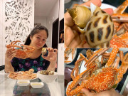 Bà bầu - Dân mạng "tuýt còi" vì mới sinh đã ăn cả mâm hải sản, Lê Phương vội vàng thanh minh