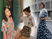 Thời trang - Cứ thu đến, các người đẹp showbiz lại nô nức "lăng xê" các mẫu váy hoa xinh xắn này