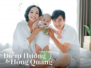 Làm mẹ - Lấy Dũng nhu nhược trên phim, Diễm Hương lại khen chồng "đội vợ lên đầu", giành hết phần chăm con
