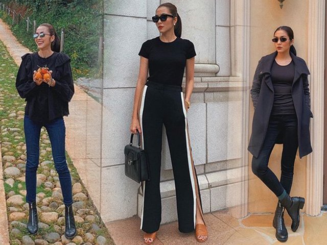 Mặc skinny jeans bị chê gầy nhom, Tăng Thanh Hà đổi ngay quần xẻ tà liền quyến rũ hơn hẳn