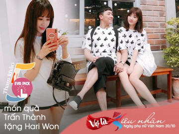 5 món quà lãng mạn Trấn Thành tặng Hari Won mà vợ nào cũng ao ước chồng tặng nhân 20/10