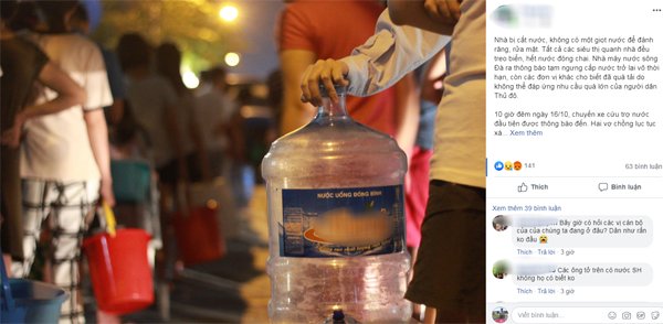 ha noi ngay bi cat nuoc: dung nuoc be boi rua bat, nhin tam, nhin ve sinh vi het nuoc - 1