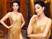 Sao Việt - Siêu mẫu Vũ Cẩm Nhung đẹp tựa nữ thần khi dự sự kiện với váy xẻ cao gợi cảm