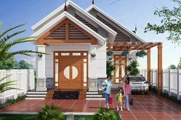 Mẫu nhà cấp 4 mái thái chữ L sang trọng, hiện đại ai cũng muốn xây - 10