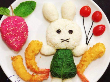 Ngất ngây với món ăn như vườn cổ tích của bà mẹ trẻ, con lười ăn mấy cũng mê