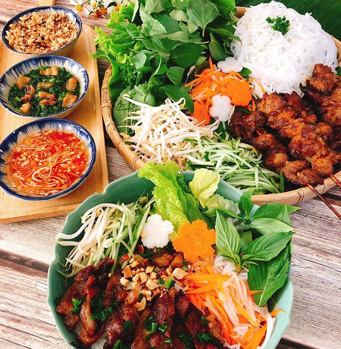 me dam mach cach lam bun thit nuong tuyet ngon, chong con an hoai khong chan - 5
