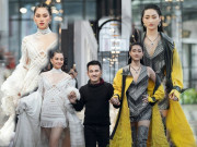 Thời trang - Tiểu Vy, Lương Thuỳ Linh biến thành tiên nữ vùng Tây Bắc trên sàn diễn thời trang