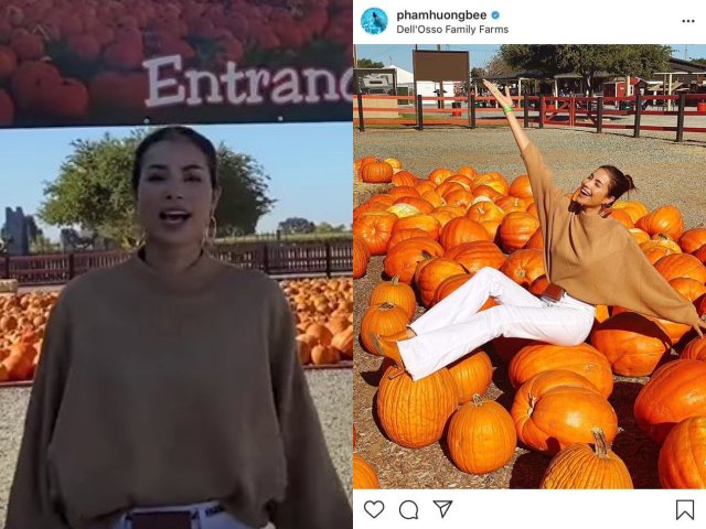 Mải mê sống ảo, Phạm Hương bị chỉ trích vì hành động vô duyên trên đất Mỹ